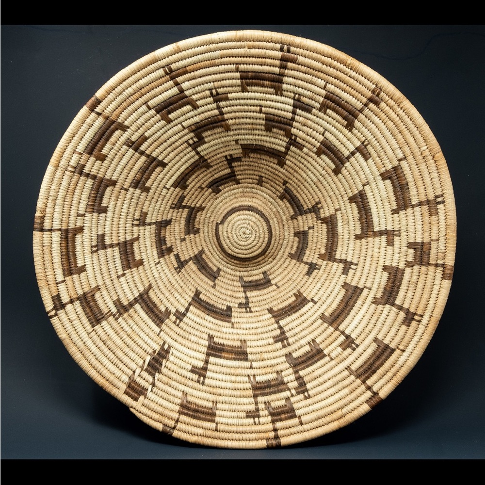 Large African basket bowl